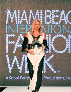 Viviana Gabeiras recieves the Best Pret-A-Porter Style Award during the 2012 Miami Beach International Fashion Week